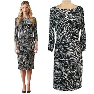 Lauren Ralph Lauren dress. Black and white Size 10